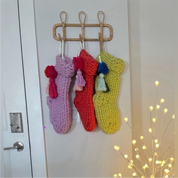 Opalhouse Lime Green Chunky Knit Stocking New With Tags!!! Rare - Picture 4 of 4